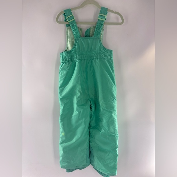 Kids CHAMPION X-Small 4-5 Girls Winter Ski Snow Sledding Pants Bib Green - Picture 5 of 6